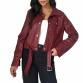 Damen Bikerjacke von Emma&Ashley - bordeaux
