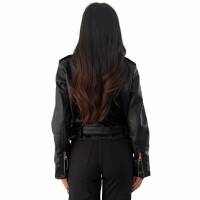 Damen Bikerjacke von Emma&Ashley - black
