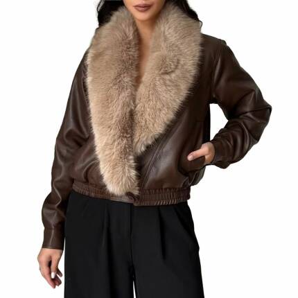 Damen Winterjacke von Emma&Ashley - brownbeige