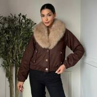 Damen Winterjacke von Emma&Ashley - brownbeige