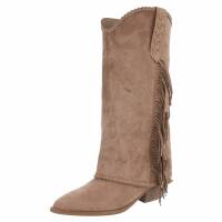 Damen Western- & Bikerboots - khaki