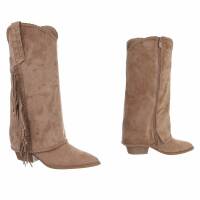 Damen Western- & Bikerboots - khaki