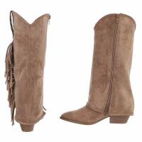Damen Western- & Bikerboots - khaki