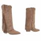 Damen Western- & Bikerboots - khaki