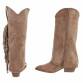 Damen Western- & Bikerboots - khaki