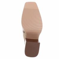 Damen High-Heel Stiefel - khaki