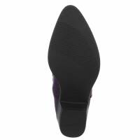 Damen Western- & Bikerboots - purple