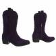 Damen Western- & Bikerboots - purple
