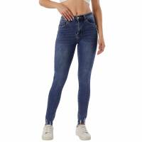 Damen High Waist Jeans von Laulia - blue