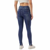 Damen High Waist Jeans von Laulia - blue