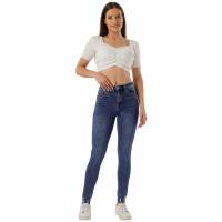 Damen High Waist Jeans von Laulia - blue