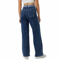 Damen High Waist Jeans von Laulia - blue