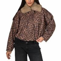 Damen Winterjacke von Emma&Ashley - leopard