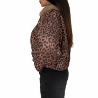Damen Winterjacke von Emma&Ashley - leopard