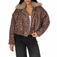 Damen Winterjacke von Emma&Ashley - leopard