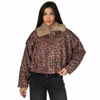 Damen Winterjacke von Emma&Ashley - leopard