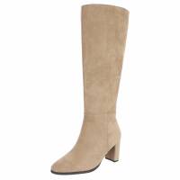Damen High-Heel Stiefel - khaki