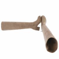 Damen Overknee-Stiefel - khaki