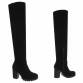 Damen Overknee-Stiefel - black