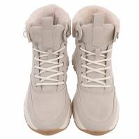 Damen Schnürstiefeletten - beige