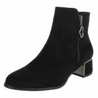 Damen High-Heel Stiefeletten - black
