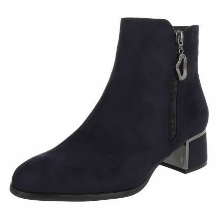 Damen High-Heel Stiefeletten - blue