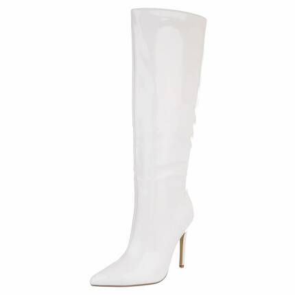 Damen High-Heel Stiefel - white