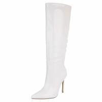 Damen High-Heel Stiefel - white