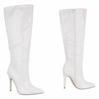 Damen High-Heel Stiefel - white