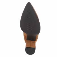 Damen High-Heel Stiefel - camel