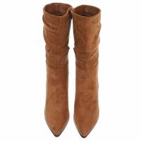 Damen High-Heel Stiefel - camel