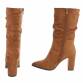 Damen High-Heel Stiefel - camel