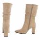 Damen High-Heel Stiefel - khaki