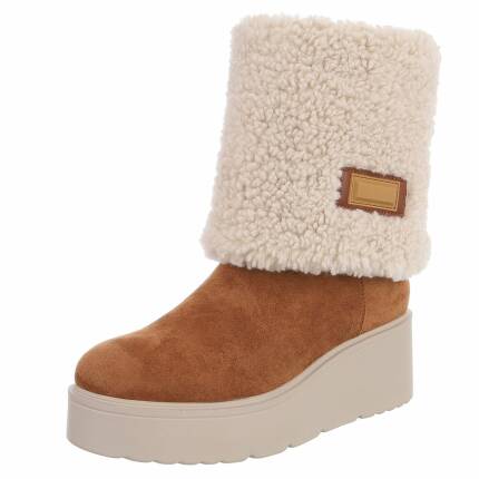 Damen Winterstiefeletten - camel