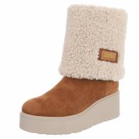Damen Winterstiefeletten - camel