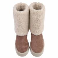 Damen Winterstiefeletten - khaki