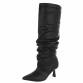 Damen High-Heel Stiefel - blackpu