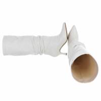 Damen High-Heel Stiefel - whitepu