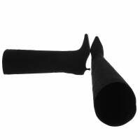 Damen Overknee-Stiefel - blacksuede