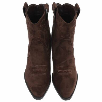 Damen Western- & Bikerboots - brownsuede
