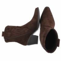 Damen Western- & Bikerboots - brownsuede