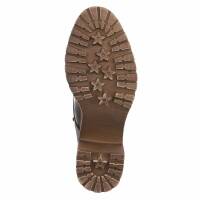 Damen High-Heel Stiefeletten - brownpu