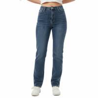 Damen High Waist Jeans von Laulia - blue