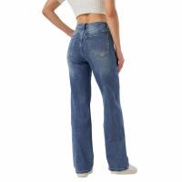 Damen High Waist Jeans von Laulia - blue