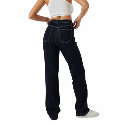 Damen High Waist Jeans von Laulia - DK.blue