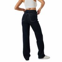 Damen High Waist Jeans von Laulia - DK.blue
