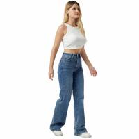 Damen High Waist Jeans von Laulia - blue