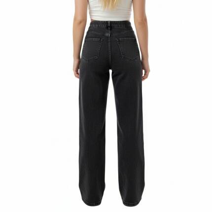 Damen High Waist Jeans von Laulia - black