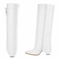 Damen High-Heel Stiefel - whitepu