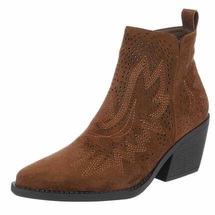Damen Western- & Bikerboots - lbrownsuede
